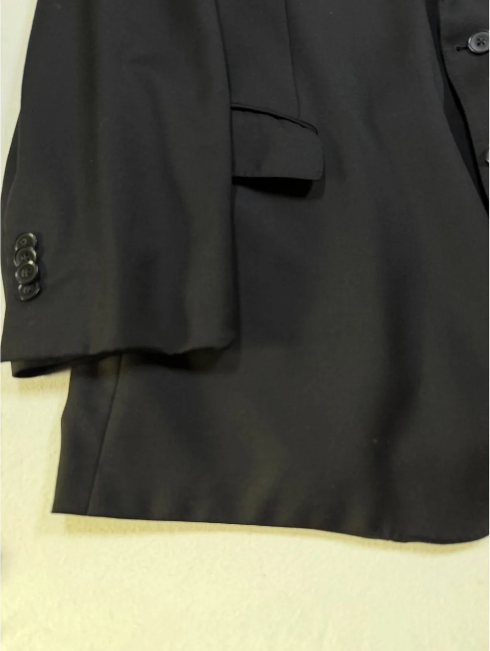 Peter Millar Men’s Black Wool Sport Coat Blazer 50T Tall 2 Button Made in Canada